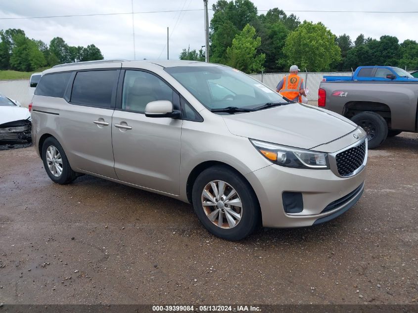 2015 Kia Sedona Lx VIN: KNDMB5C1XF6075467 Lot: 39399084