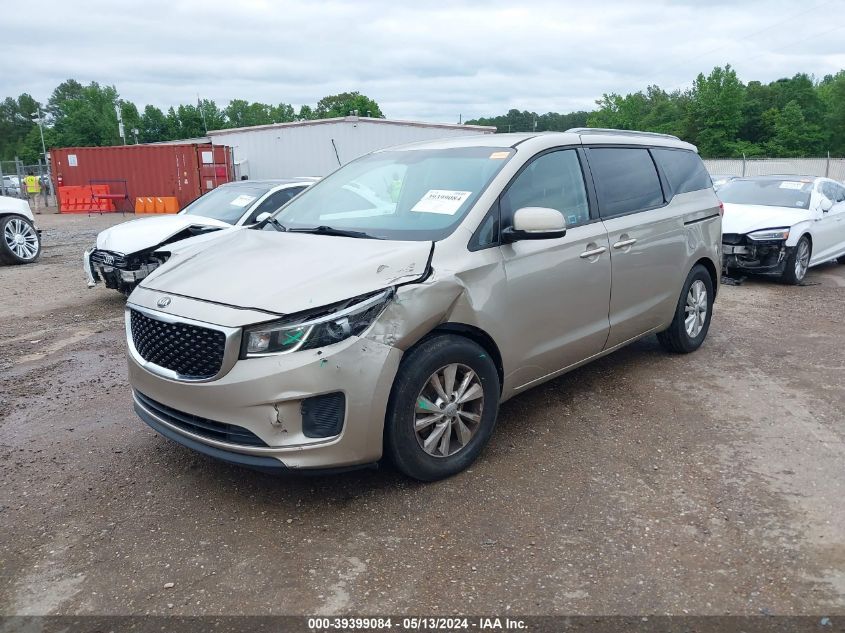 2015 Kia Sedona Lx VIN: KNDMB5C1XF6075467 Lot: 39399084