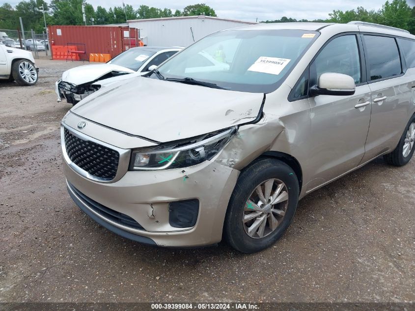 2015 Kia Sedona Lx VIN: KNDMB5C1XF6075467 Lot: 39399084