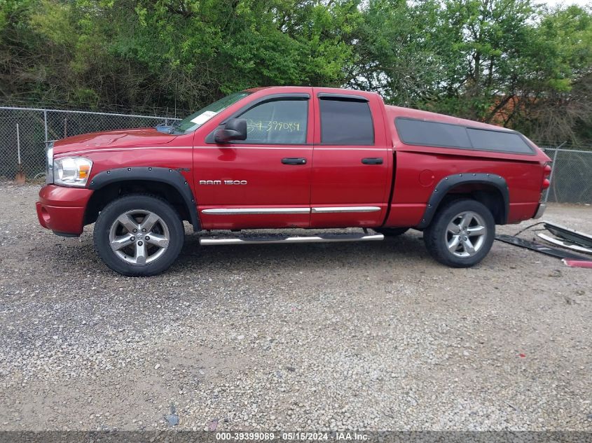 2007 Dodge Ram 1500 Laramie VIN: 1D3HU18297J603334 Lot: 39399089