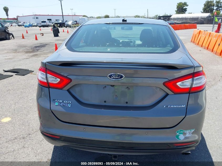 2013 Ford Fusion Energi Titanium VIN: 3FA6P0SU1DR351579 Lot: 39399093