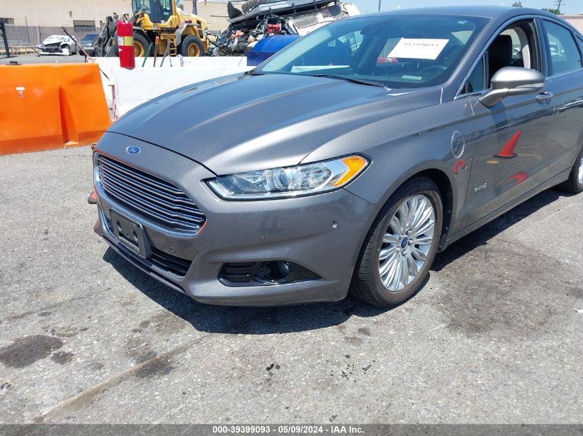 2013 Ford Fusion Energi Titanium VIN: 3FA6P0SU1DR351579 Lot: 39399093