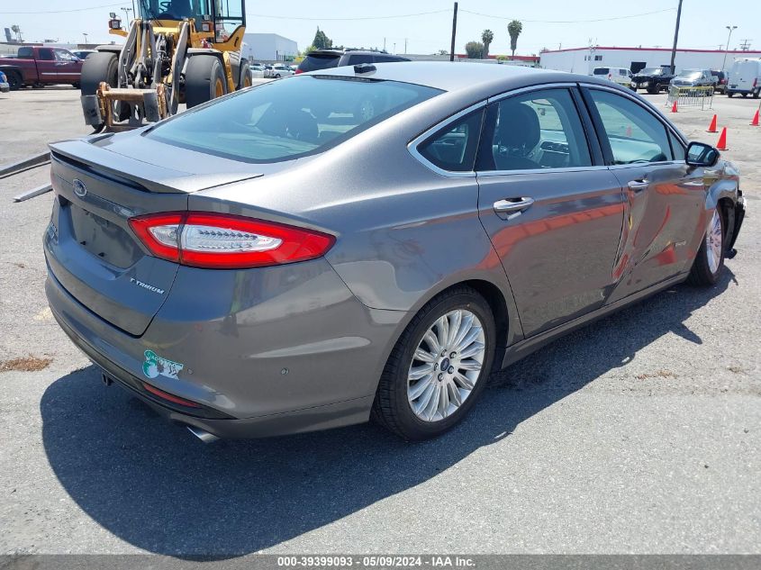 2013 Ford Fusion Energi Titanium VIN: 3FA6P0SU1DR351579 Lot: 39399093