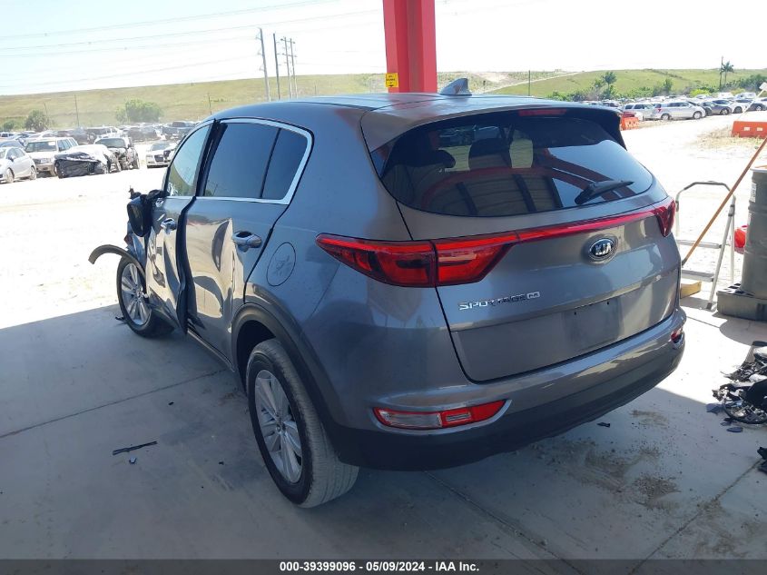 2017 Kia Sportage Lx VIN: KNDPM3AC3H7294655 Lot: 39399096