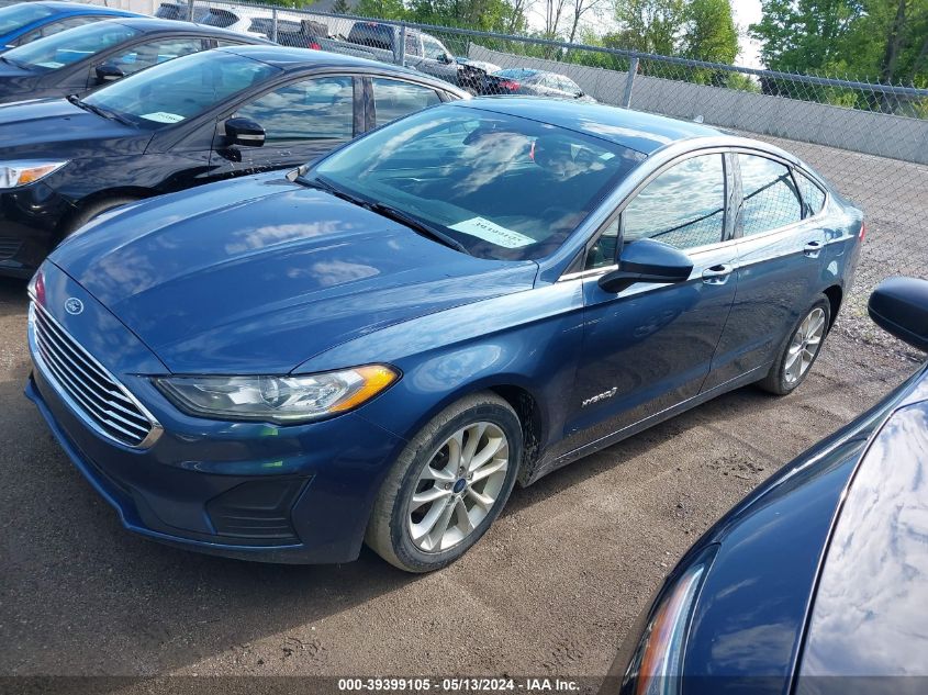 2019 Ford Fusion Se VIN: 3FA6P0LU1KR223192 Lot: 39399105