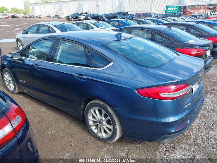 2019 Ford Fusion Se VIN: 3FA6P0LU1KR223192 Lot: 39399105