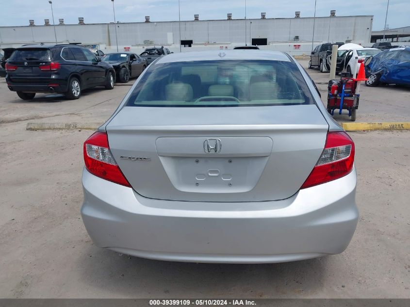 2012 Honda Civic Ex-L VIN: 19XFB2F96CE329867 Lot: 39399109