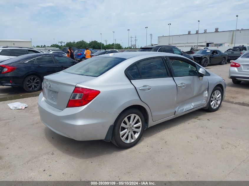 2012 Honda Civic Ex-L VIN: 19XFB2F96CE329867 Lot: 39399109