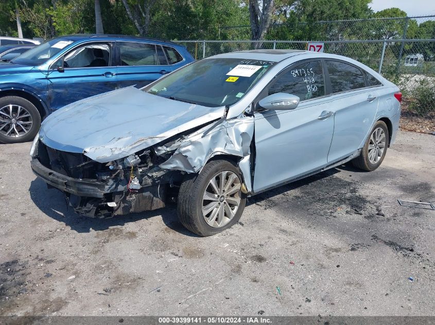 2014 Hyundai Sonata Limited VIN: 5NPEC4AC0EH847365 Lot: 39399141