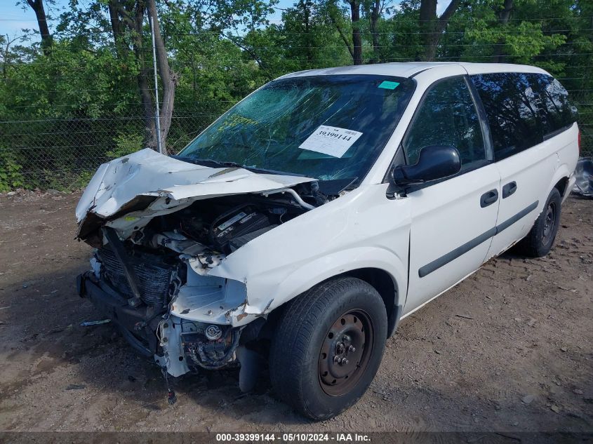 2005 Dodge Grand Caravan Se VIN: 1D4GP24R95B334427 Lot: 39399144