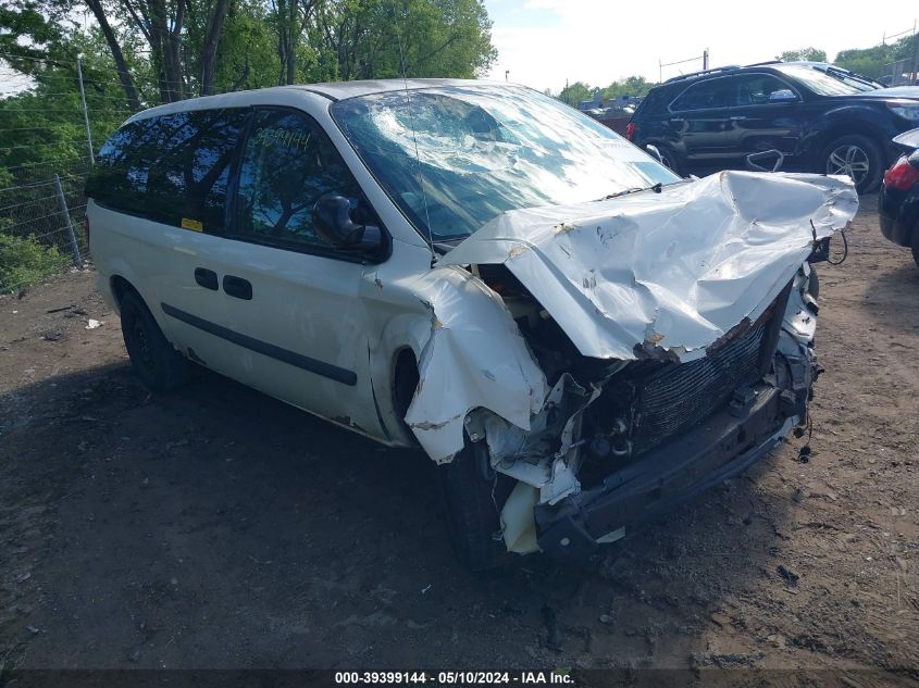 2005 Dodge Grand Caravan Se VIN: 1D4GP24R95B334427 Lot: 39399144