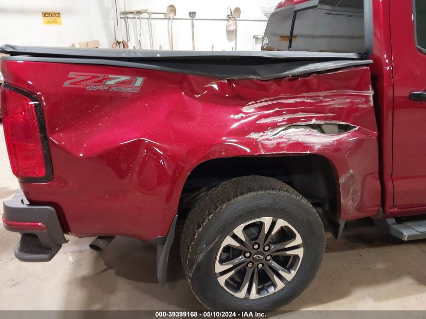 2021 Chevrolet Colorado 4Wd Short Box Z71 VIN: 1GCGTDEN9M1112278 Lot: 39399168
