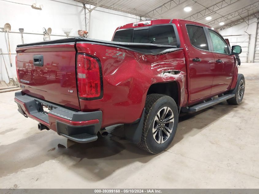 2021 Chevrolet Colorado 4Wd Short Box Z71 VIN: 1GCGTDEN9M1112278 Lot: 39399168