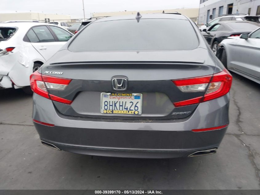 2018 Honda Accord Sport VIN: 1HGCV1F36JA259398 Lot: 39399170