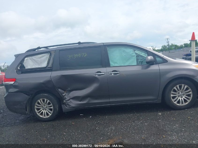 2014 Toyota Sienna Xle V6 8 Passenger VIN: 5TDYK3DC8ES431290 Lot: 39399172