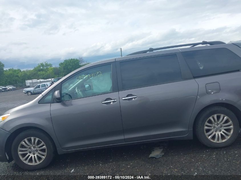 2014 Toyota Sienna Xle V6 8 Passenger VIN: 5TDYK3DC8ES431290 Lot: 39399172