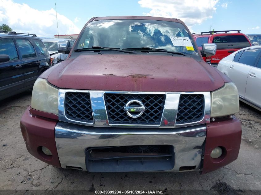 2004 Nissan Titan Le VIN: 1N6AA07A14N522612 Lot: 39399204