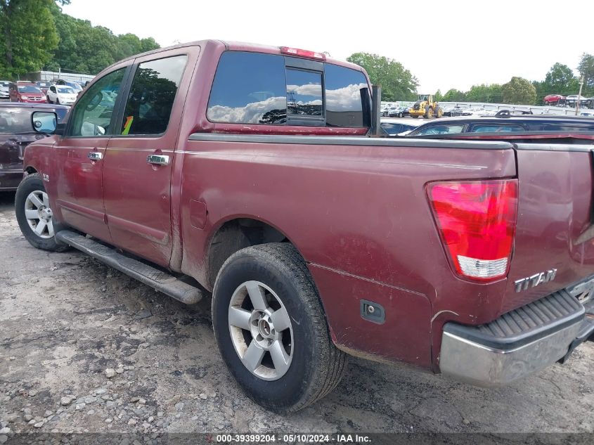 2004 Nissan Titan Le VIN: 1N6AA07A14N522612 Lot: 39399204