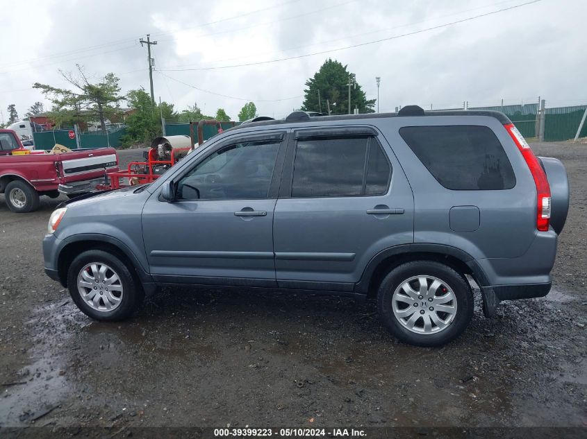 2006 Honda Cr-V Se VIN: SHSRD78956U429757 Lot: 39399223