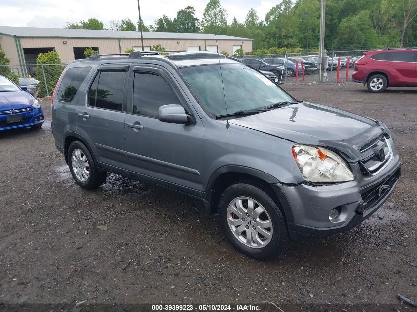 2006 Honda Cr-V Se VIN: SHSRD78956U429757 Lot: 39399223