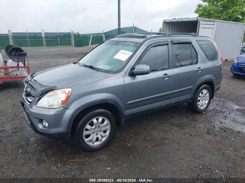 2006 Honda Cr-V Se VIN: SHSRD78956U429757 Lot: 39399223