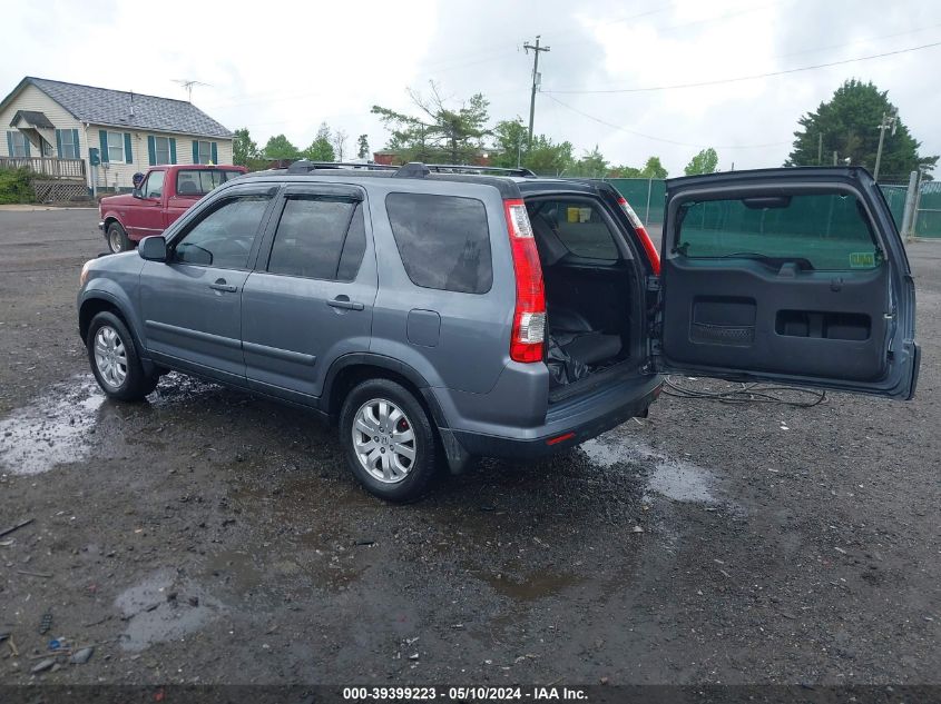 2006 Honda Cr-V Se VIN: SHSRD78956U429757 Lot: 39399223