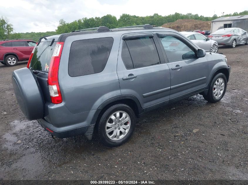 2006 Honda Cr-V Se VIN: SHSRD78956U429757 Lot: 39399223