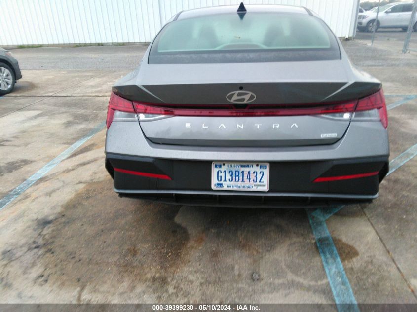 2024 Hyundai Elantra Hybrid Blue VIN: KMHLM4DJ6RU106725 Lot: 39399230