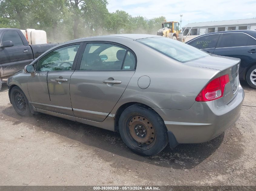 2008 Honda Civic Lx VIN: 1HGFA16598L090292 Lot: 39399269
