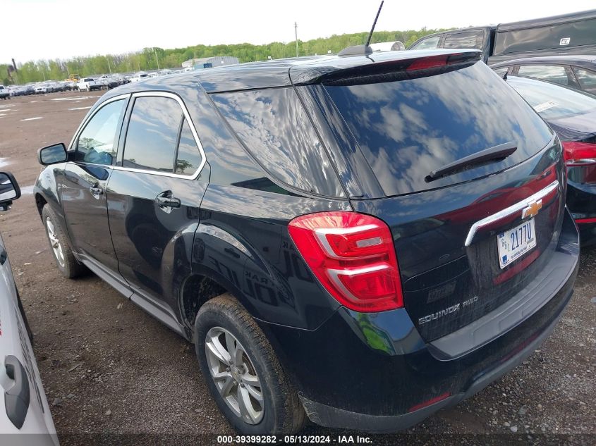 2017 Chevrolet Equinox Ls VIN: 2GNFLEEK9H6336703 Lot: 39399282