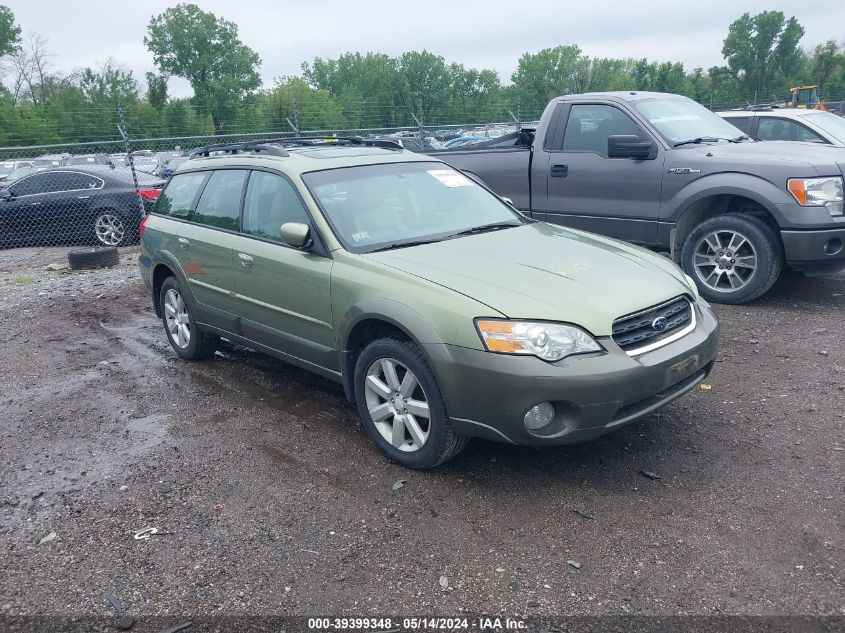 2006 Subaru Outback 2.5I Limited VIN: 4S4BP62C267313402 Lot: 39399348