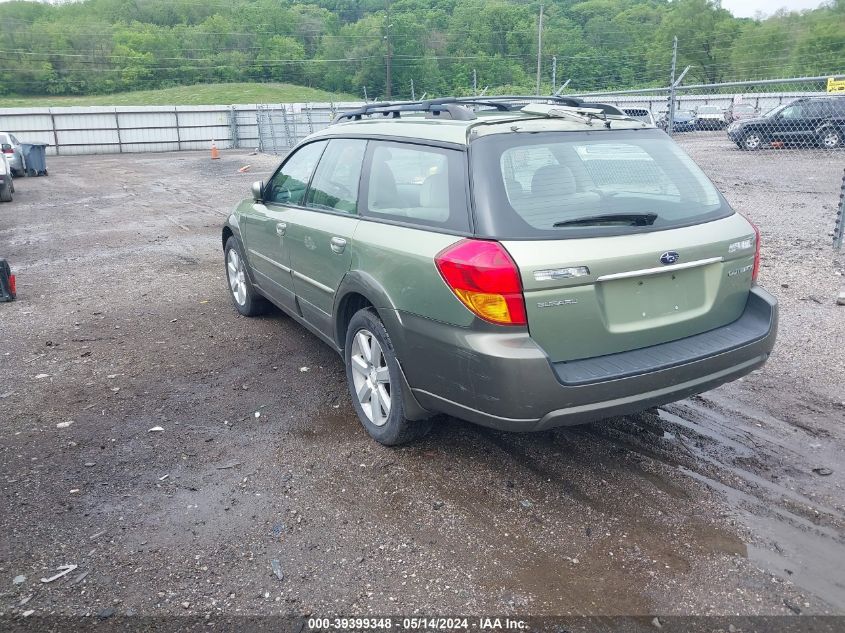 2006 Subaru Outback 2.5I Limited VIN: 4S4BP62C267313402 Lot: 39399348