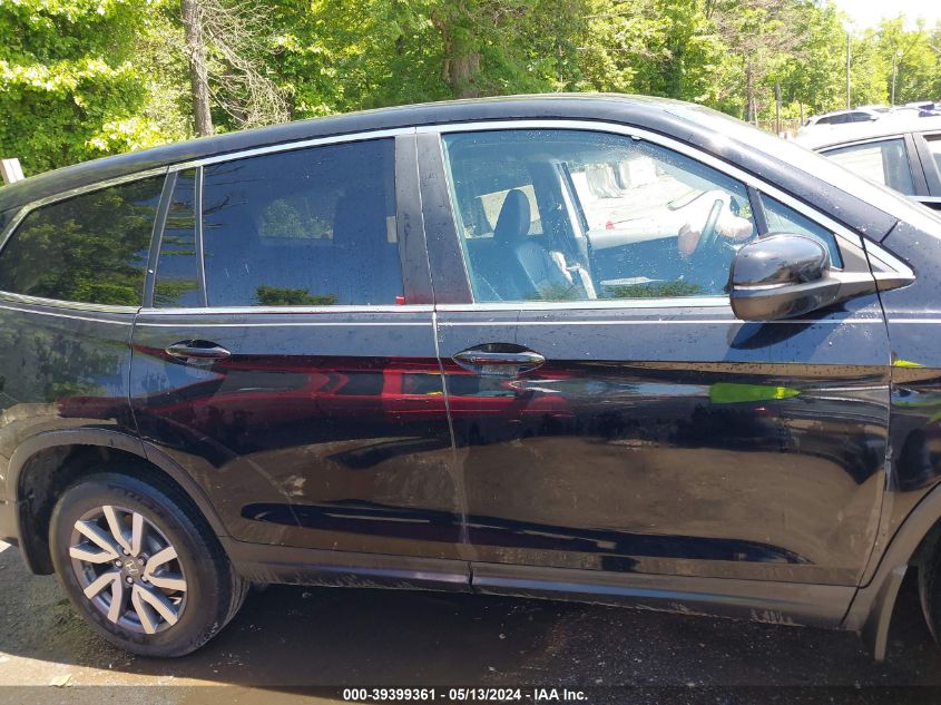 2021 Honda Pilot Awd Ex-L VIN: 5FNYF6H58MB064539 Lot: 39399361