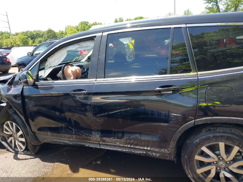 2021 Honda Pilot Awd Ex-L VIN: 5FNYF6H58MB064539 Lot: 39399361