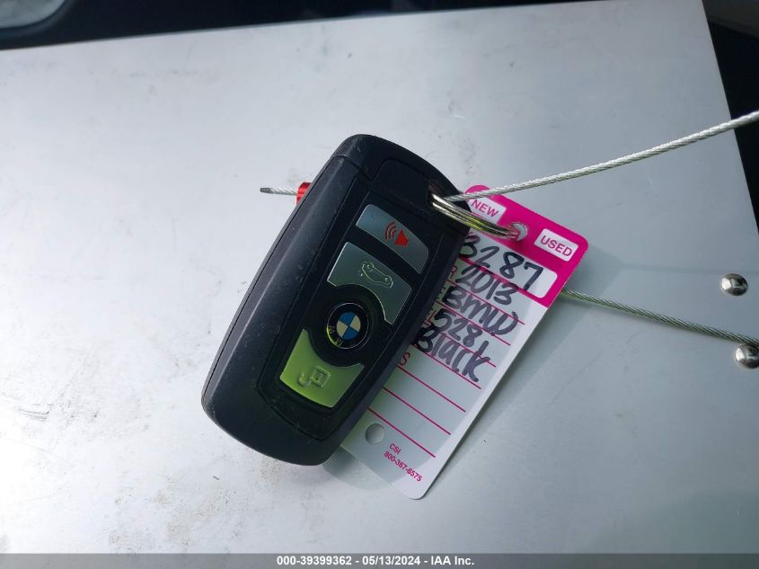 2013 BMW 528I xDrive VIN: WBAXH5C57DD110969 Lot: 39399362