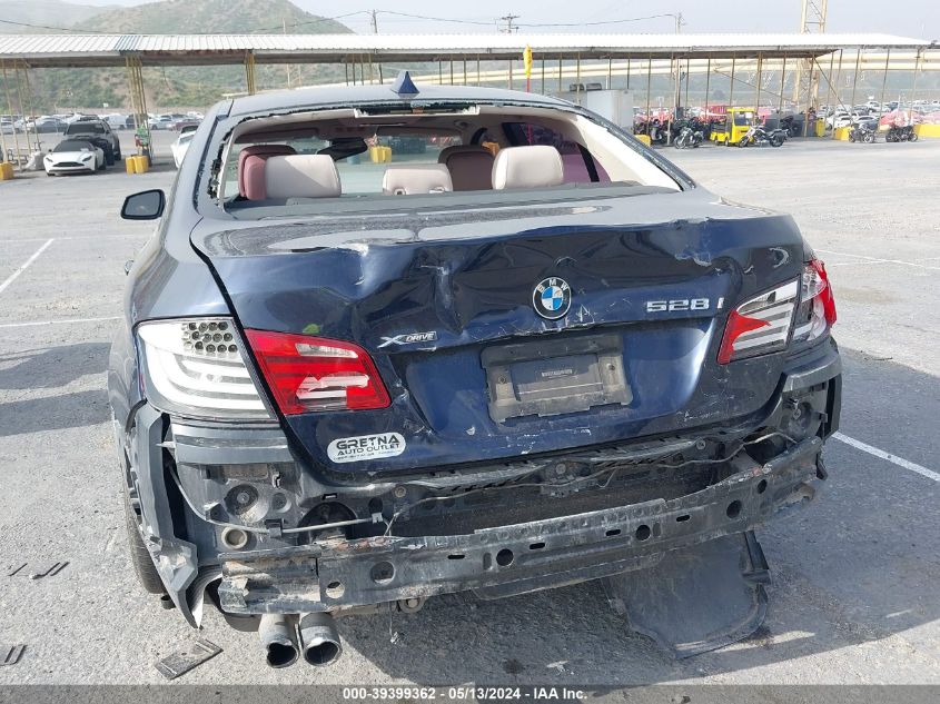 2013 BMW 528I xDrive VIN: WBAXH5C57DD110969 Lot: 39399362