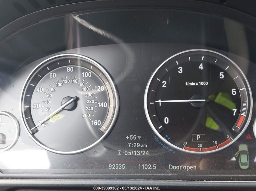 2013 BMW 528I xDrive VIN: WBAXH5C57DD110969 Lot: 39399362