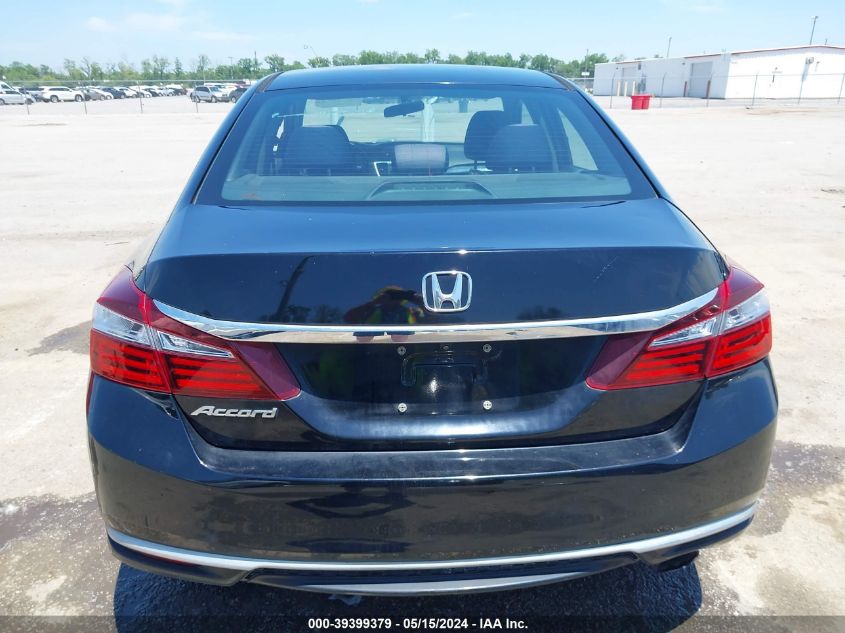 2016 Honda Accord Lx VIN: 1HGCR2F31GA006587 Lot: 39399379