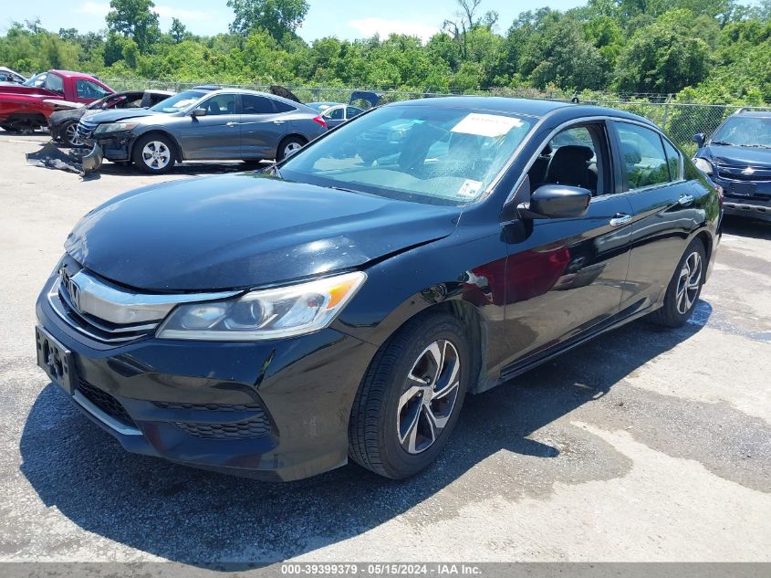 2016 Honda Accord Lx VIN: 1HGCR2F31GA006587 Lot: 39399379