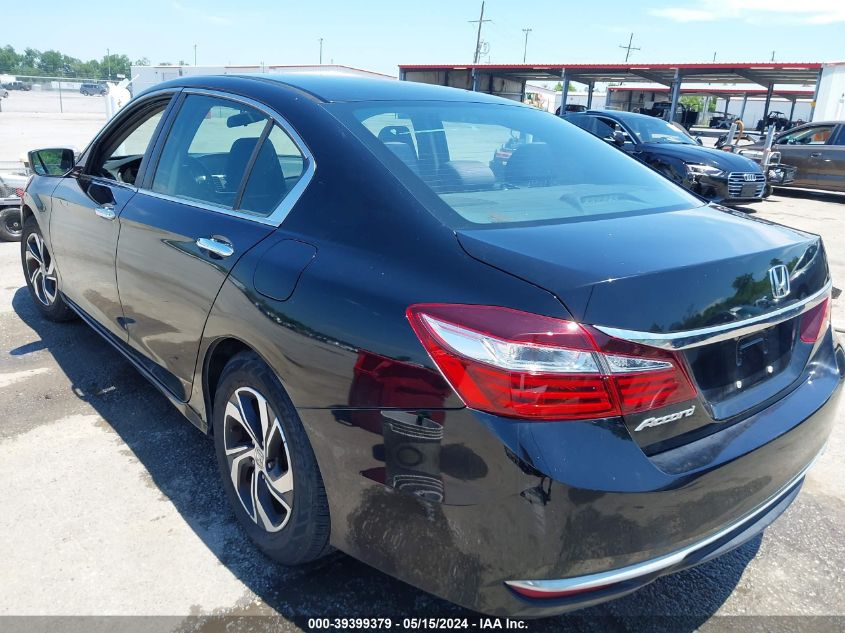 2016 Honda Accord Lx VIN: 1HGCR2F31GA006587 Lot: 39399379