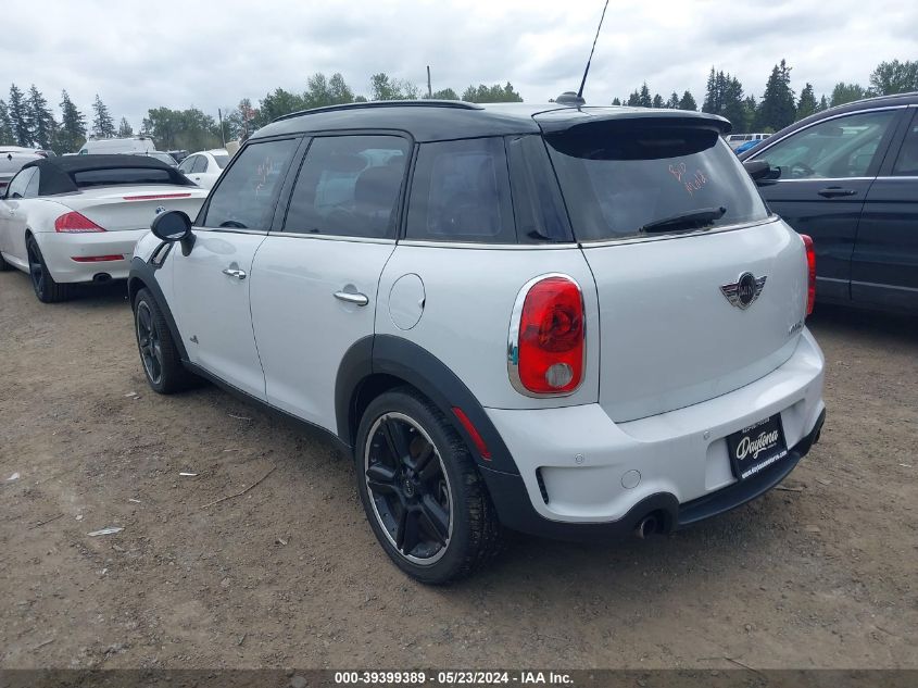 2012 Mini Cooper S Countryman VIN: WMWZC5C52CWL60954 Lot: 39399389