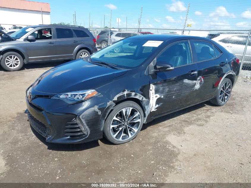 VIN 5YFBURHE4KP922670 2019 TOYOTA COROLLA SE