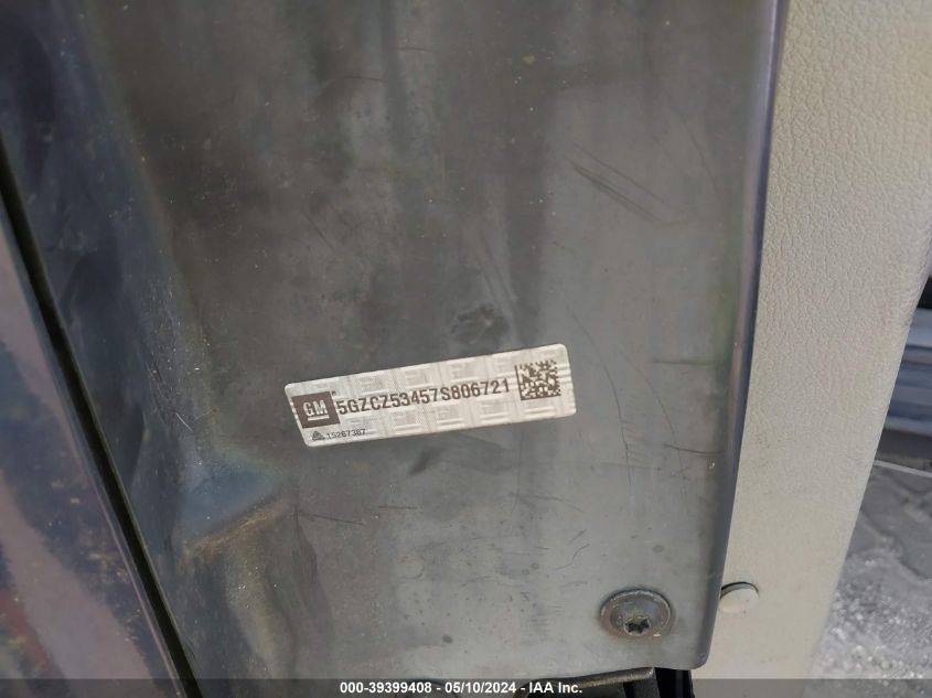 2007 Saturn Vue V6 VIN: 5GZCZ53457S806721 Lot: 39399408