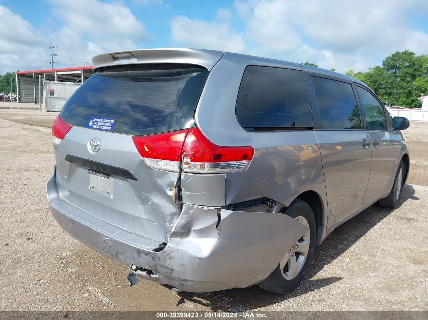 2012 Toyota Sienna Base 7 Passenger VIN: 5TDKA3DC7CS014605 Lot: 39399423