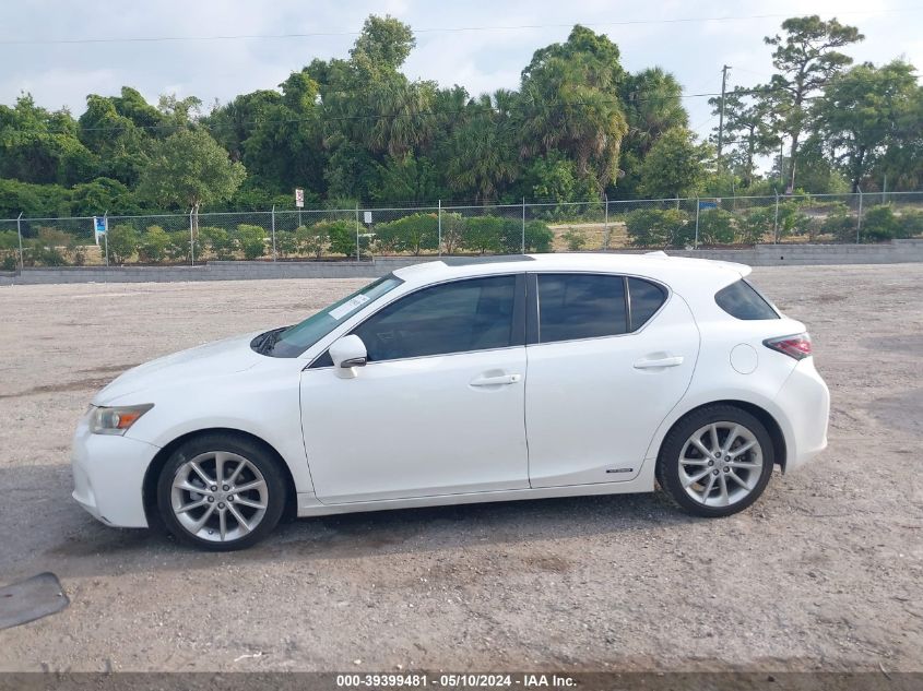 2011 Lexus Ct 200H Premium VIN: JTHKD5BH8B2027076 Lot: 39399481