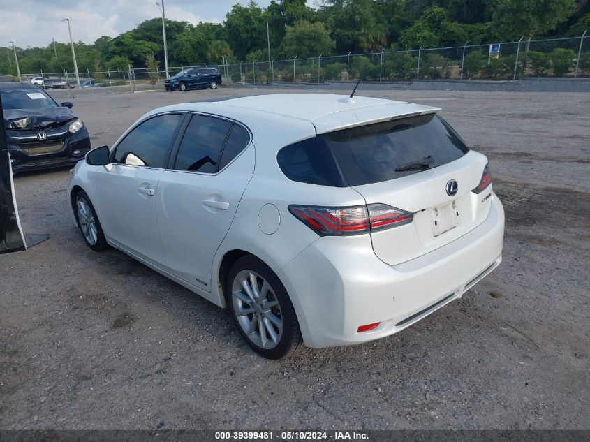 2011 Lexus Ct 200H Premium VIN: JTHKD5BH8B2027076 Lot: 39399481