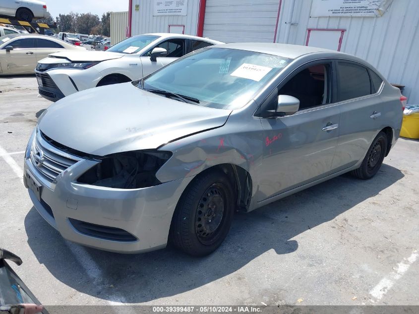 2014 Nissan Sentra S VIN: 3N1AB7AP8EL654793 Lot: 39399487