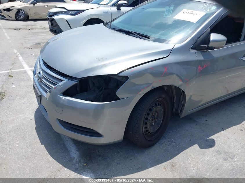 2014 Nissan Sentra S VIN: 3N1AB7AP8EL654793 Lot: 39399487