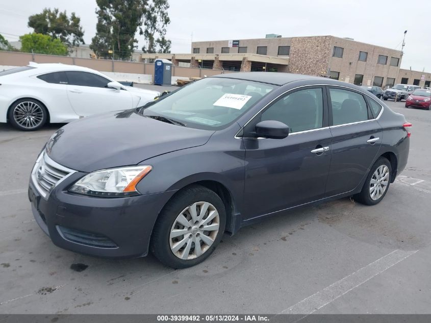 2015 Nissan Sentra S/Sv/Sr/Sl VIN: 3N1AB7AP0FY365332 Lot: 39399492