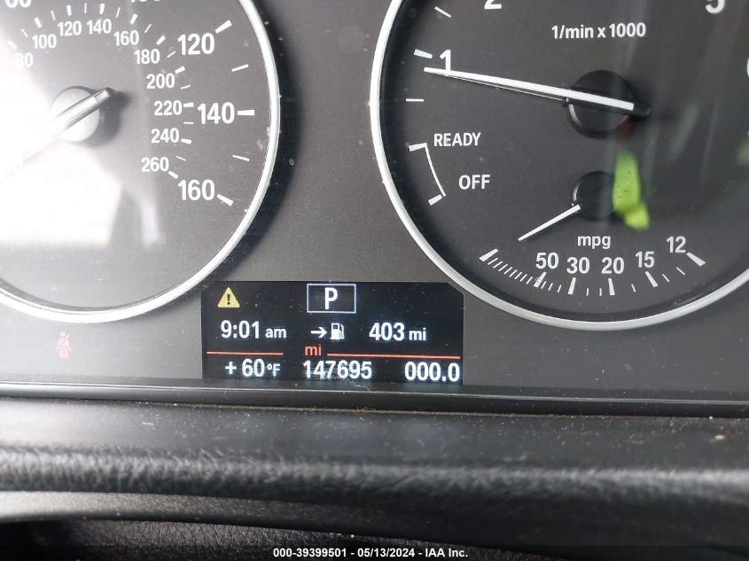 2014 BMW 320I VIN: WBA3B1C57EK134260 Lot: 39399501